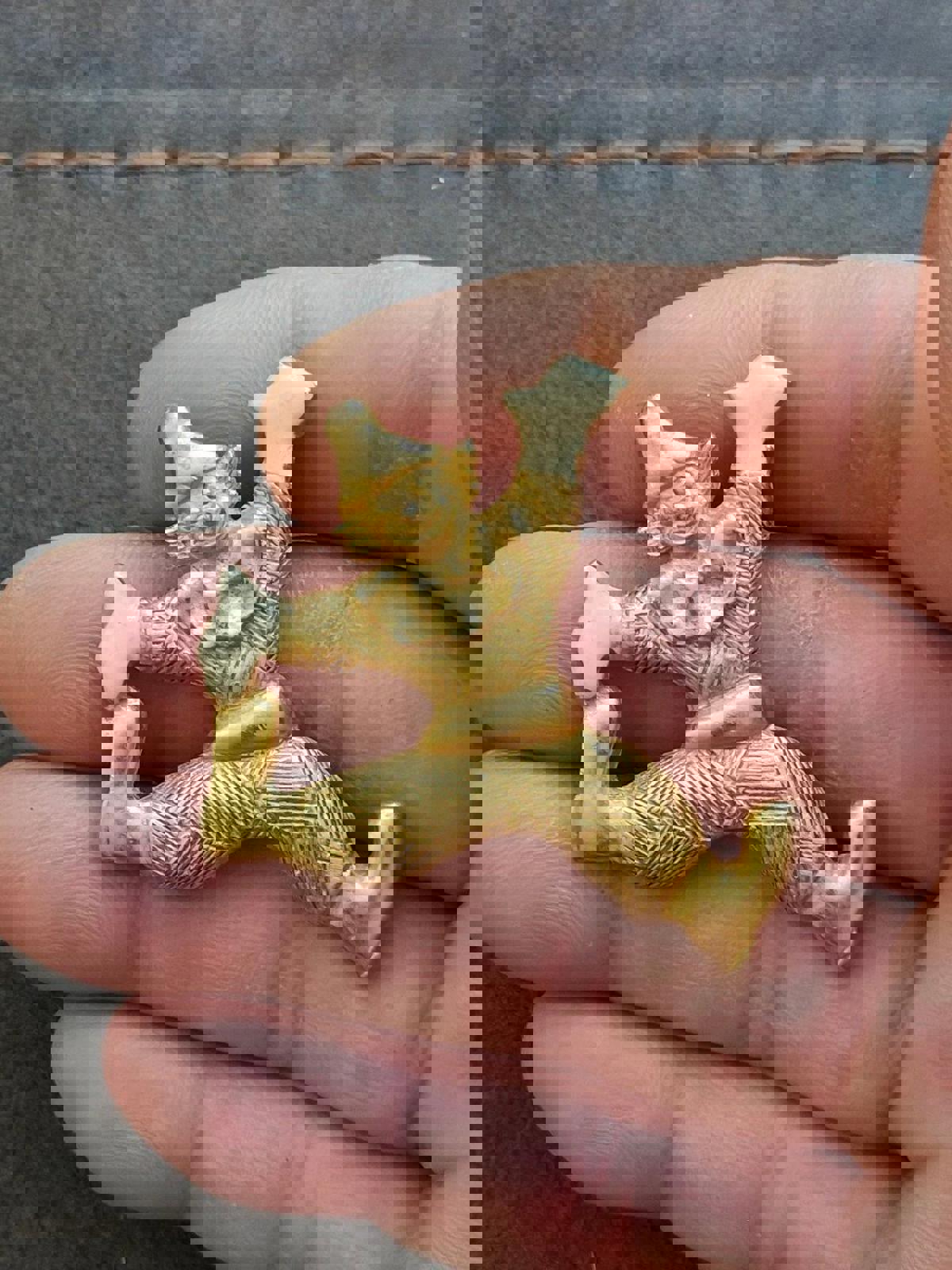 1980's Clowning Around Gold Tone White Enamel Pendant