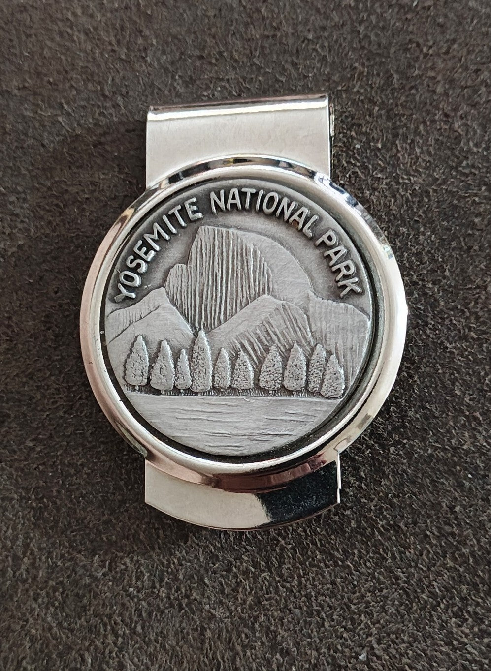 Yosemite National Park Souvenir Pewter & Silver Tone Money Clip