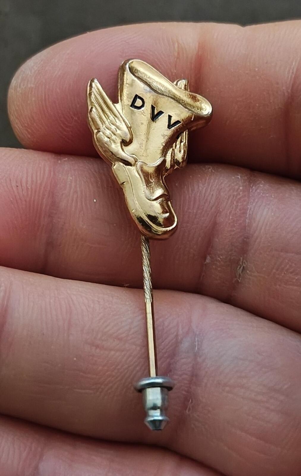 1980s German (DVV) Deutscher Volkssportverband Gold Tone Pin