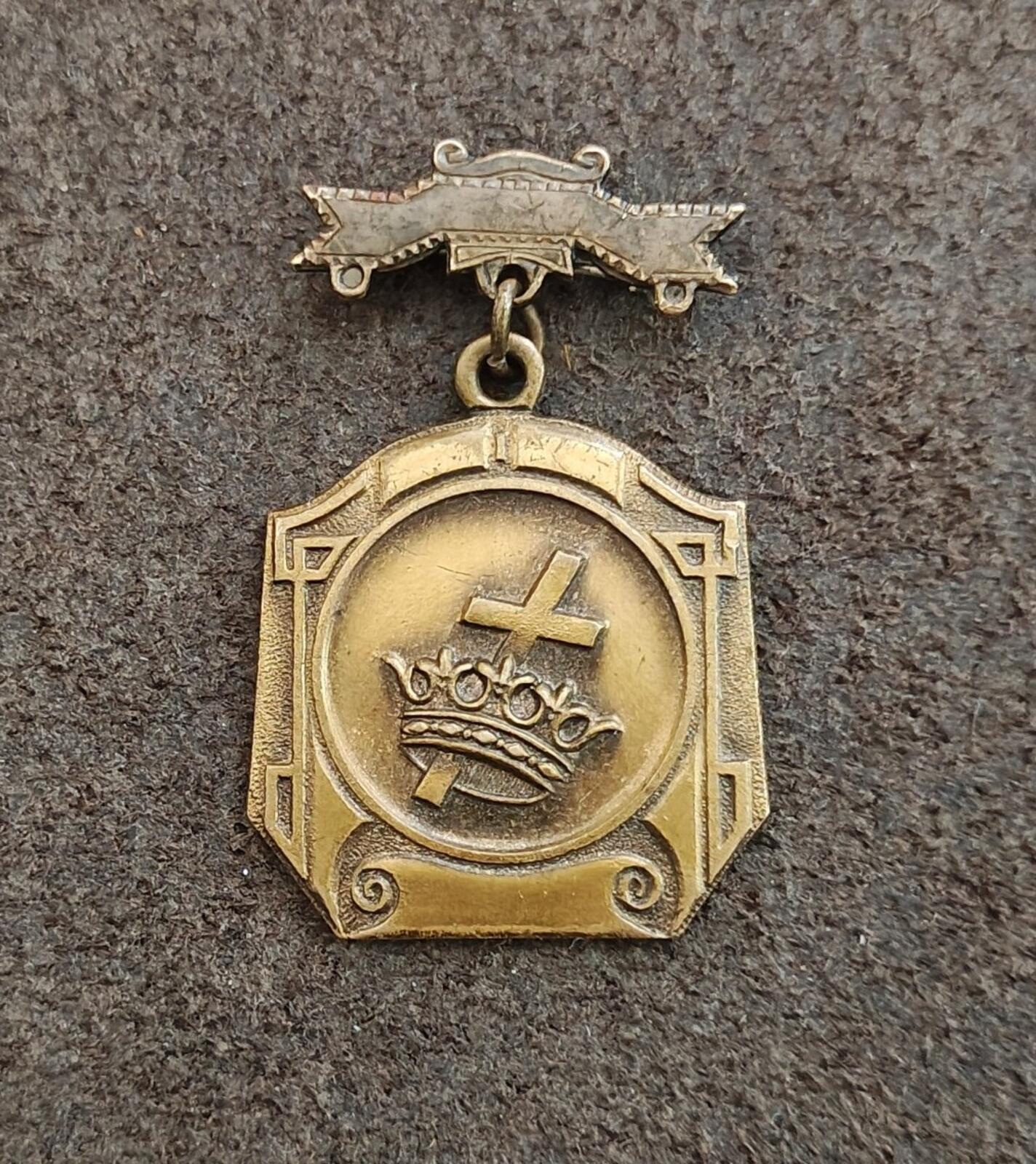 1900s Rare Recognition of Faithfulness" Award Medal Pin