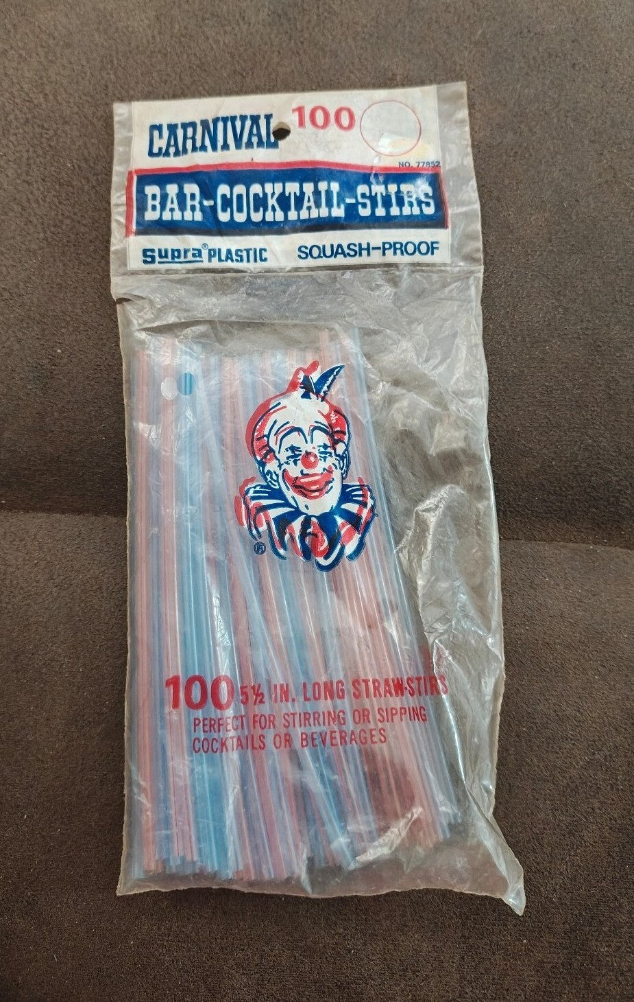 1960s/70s Carnival Brand "Supra Plastic" Bar-Cocktail-Stirs New Old Stock