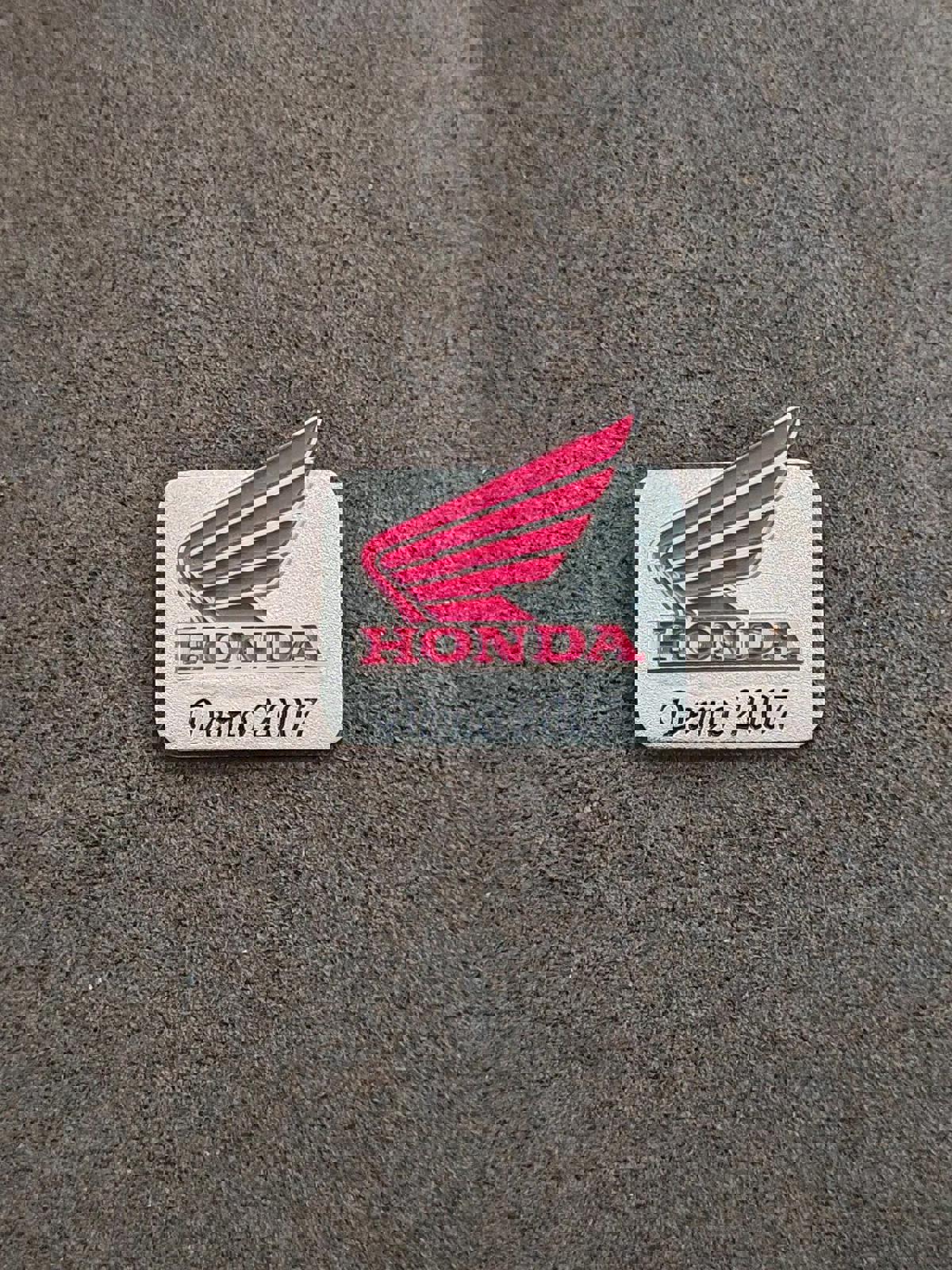 2007 Honda Demo Silver Tone Collectible Red Enamel Pin