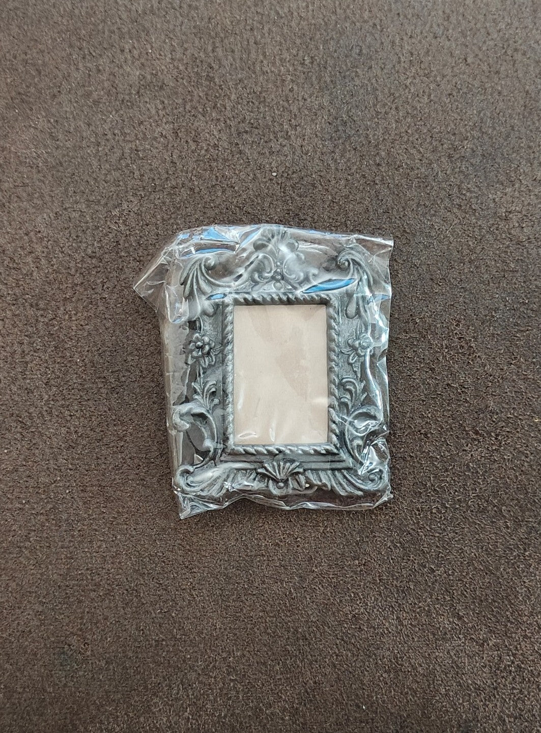 1970s/80s Pewter Tone Ornate Baroque/Victorian/Rococo Style Picture Frame NOS