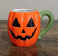 Glossy Look Halloween Pumpkin 16 Oz Ceramic Mug - Trinketmania