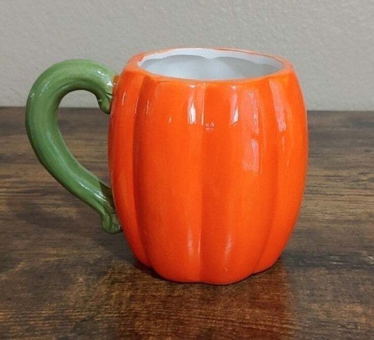 Glossy Look Halloween Pumpkin 16 Oz Ceramic Mug - Trinketmania