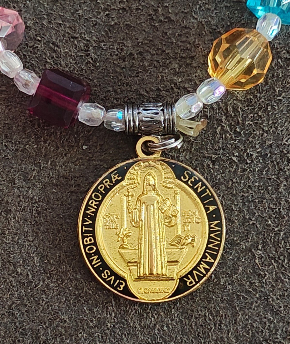 Handmade Saint Benedict Protection Multi Colored Bracelet - Trinketmania-LV