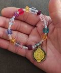 Handmade Saint Benedict Protection Multi Colored Bracelet - Trinketmania-LV
