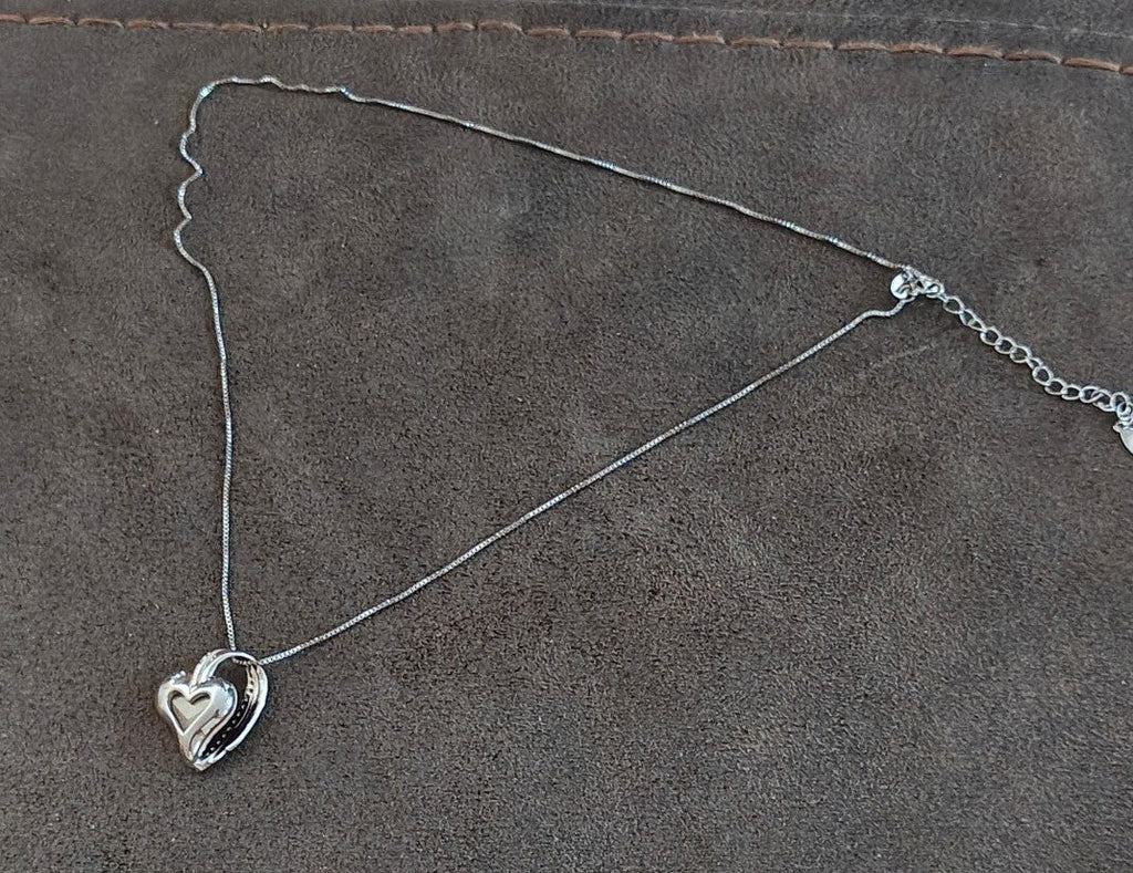Infinity Love January Birthstone Heart Crystal Silver Tone Pendant Necklace - Trinketmania-LV