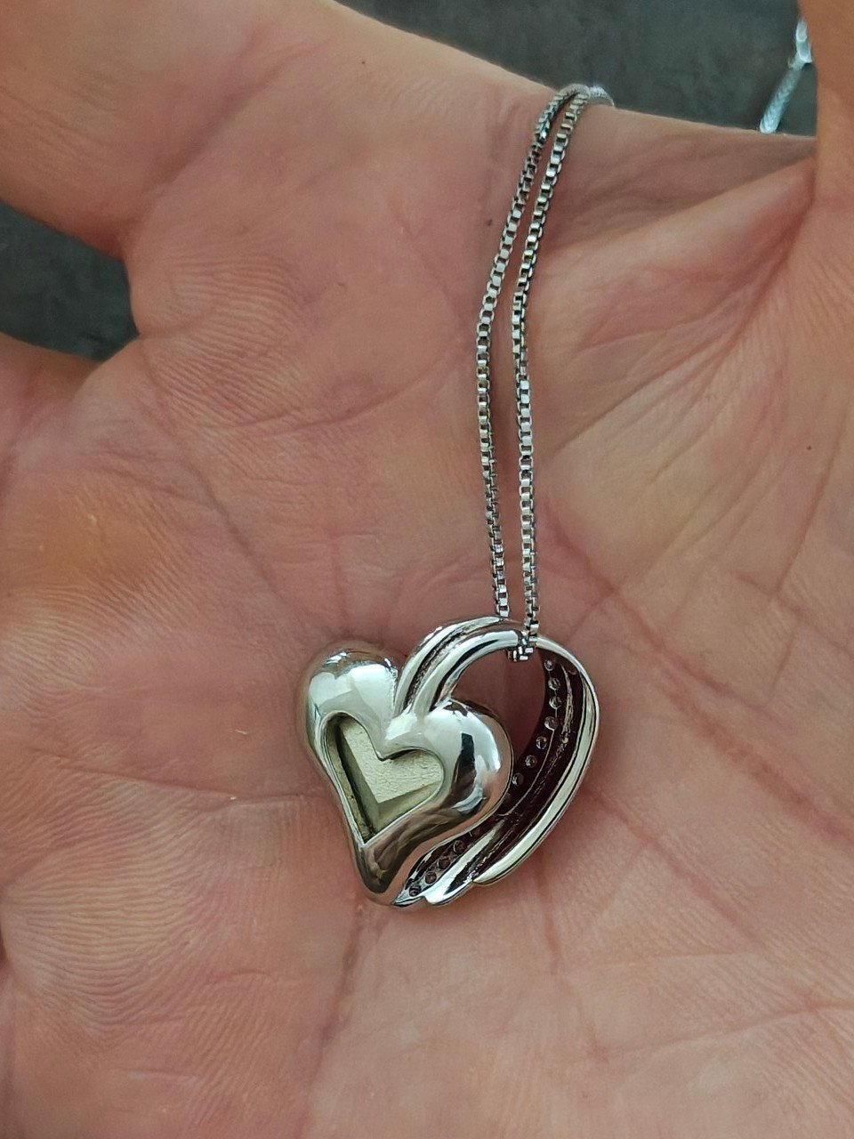 Infinity Love January Birthstone Heart Crystal Silver Tone Pendant Necklace - Trinketmania-LV