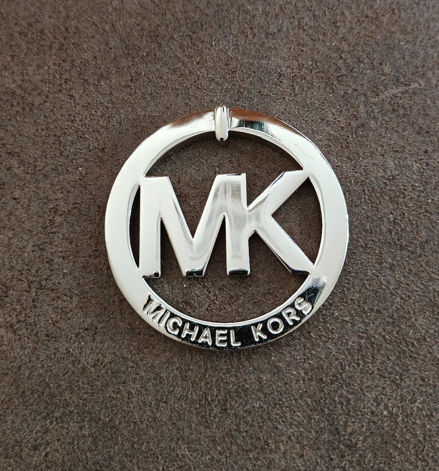 Michael Kors MK Logo Silver Tone Charm - Trinketmania-LV