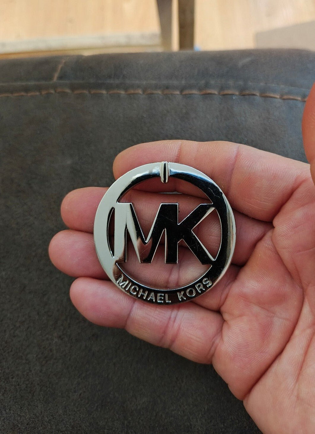 Michael Kors MK Logo Silver Tone Charm - Trinketmania-LV