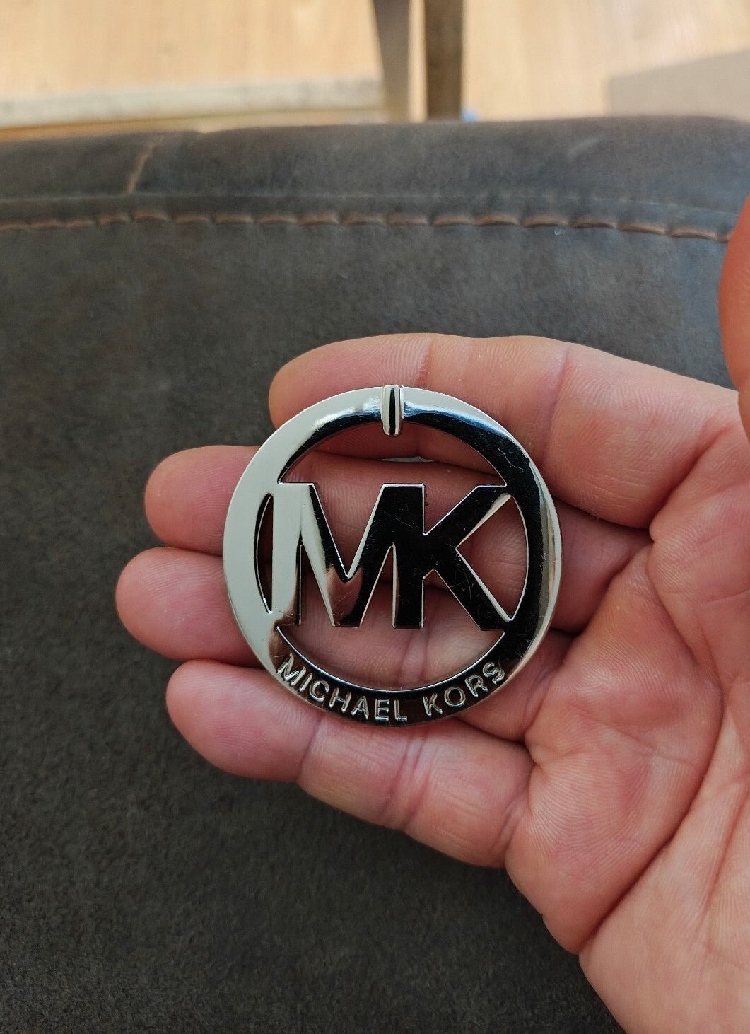 Michael Kors MK Logo Silver Tone Charm - Trinketmania-LV