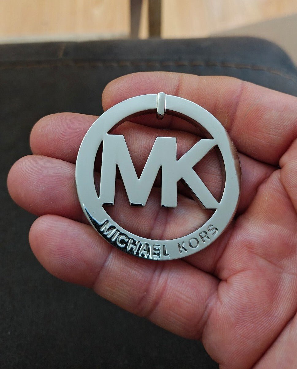 Michael Kors MK Logo Silver Tone Charm - Trinketmania-LV