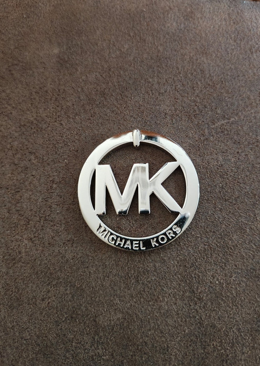 Michael Kors MK Logo Silver Tone Charm - Trinketmania-LV