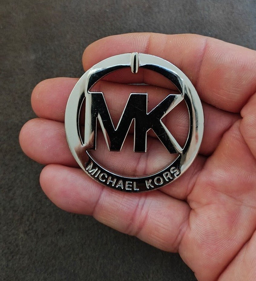 Michael Kors MK Logo Silver Tone Charm - Trinketmania-LV