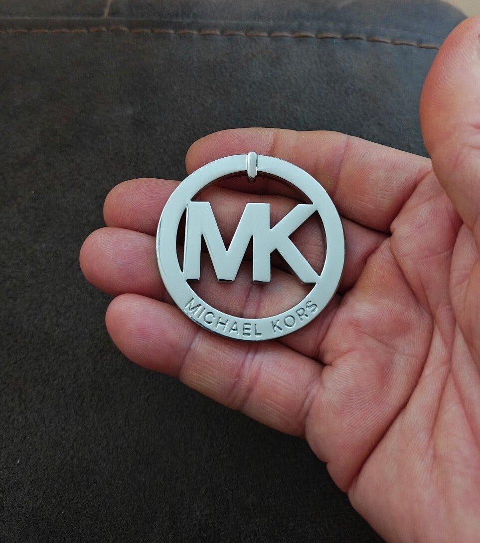 Michael Kors MK Logo Silver Tone Charm - Trinketmania-LV