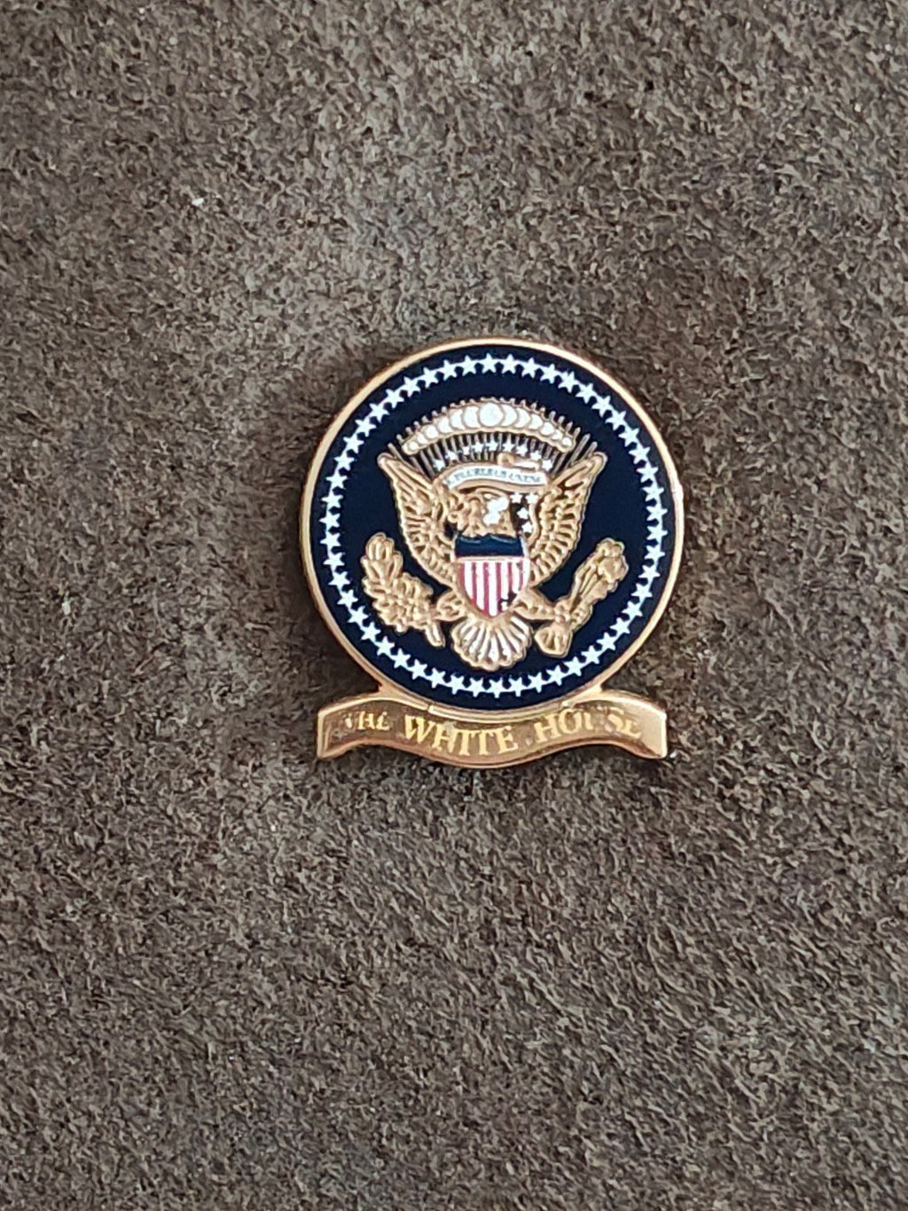 The White House Gold Tone Enamel Pin - Trinketmania-LV
