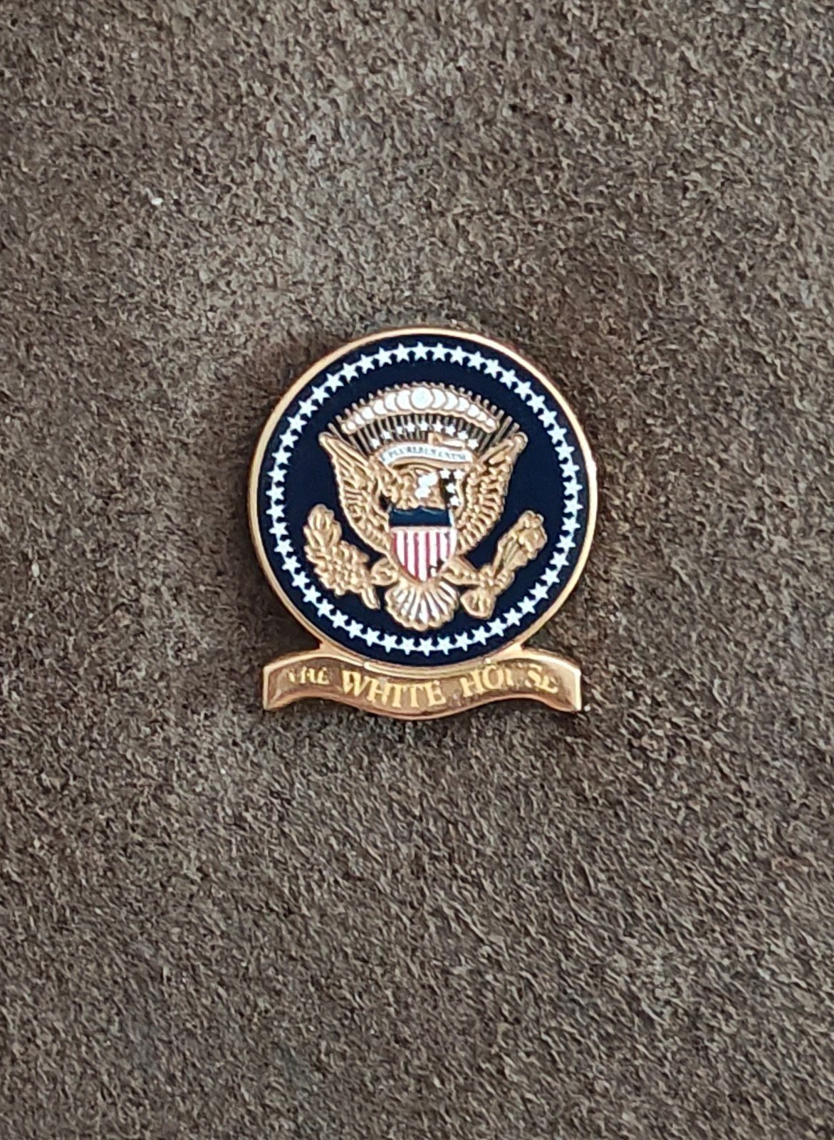 The White House Gold Tone Enamel Pin - Trinketmania-LV